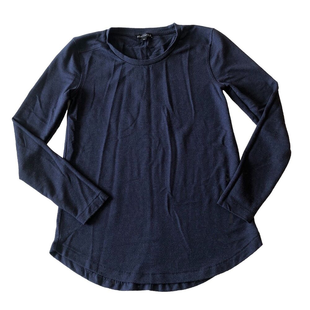 J.Crew Mercantile Women’s Long Sleeve Tee Blue Size XS